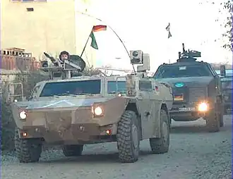 Duitse ISAF-troepen op patrouille (foto: dec 2005).