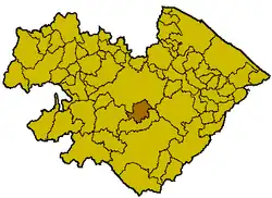 Locatie van Fermignano in Pesaro-Urbino (PU)