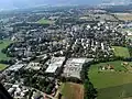 Ferney-Voltaire vanuit de lucht, kort na vertrek van Luchthaven Genève