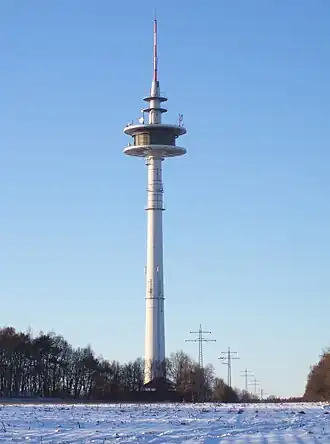 Zendmast bij Haddorf, 158 meter