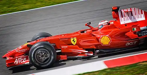 Kimi Räikkönen, winnaar in 2008.