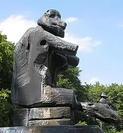 Fette Henne, Britzer Garten in Berlijn