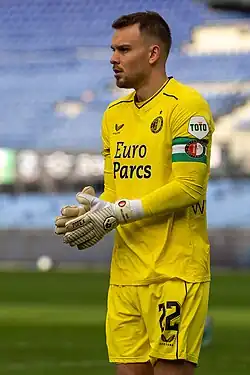 Wellenreuther in actie voor Feyenoord in 2023