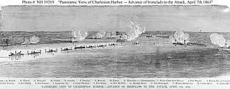 Ironclads in de aanval, 7 april 1863