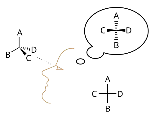 Constructiewijze van een fischerprojectie