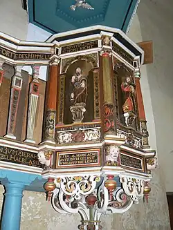 Barokkansel van de St. Florian