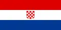 ? Vlag van Kroatië(25 juli-21 december 1990)