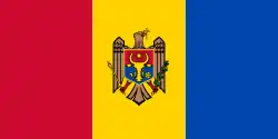 alt=? Achterzijde van de vlag van Moldavië (2010-)