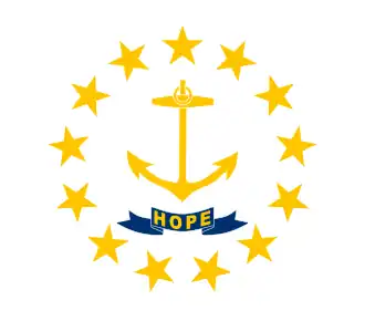 alt=? Vlag van Rhode Island
