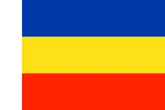 Vlag van de Oblast Rostov Russia