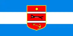 Vlag van provincie Virovitica-Podravina in Kroatië