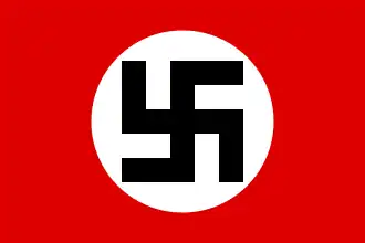 Vlag-variant die in 1923 en 1924 veel gebruikt werd.