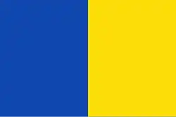 De vlag van de voormalige gemeente Merksem