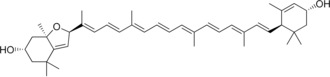 Structuurformule van flavoxanthine