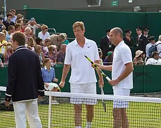 Dubbelspel met Guy Forget