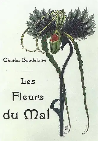 Titelblad van de geïllustreerde uitgave uit 1900, ontworpen door Carlos Schwabe