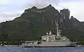 Floréal van de Franse marine in Bora Bora (2002)