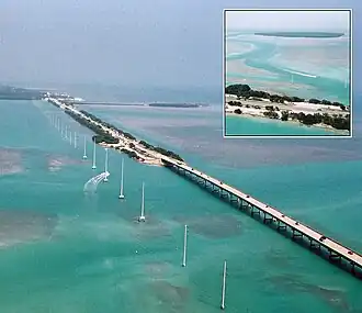 Gedeelte van de Overseas Highway