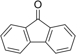 Structuurformule van fluorenon