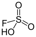 Structuurformule van fluorsulfonzuur