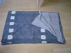 Opgevouwen dekbedovertrek