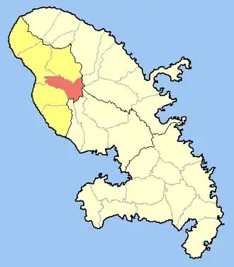 Kaart van Fonds-Saint-Denis