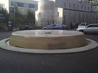 De fontein in oktober 2012