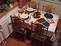 Eten op de kersttafel, 24 december 2011