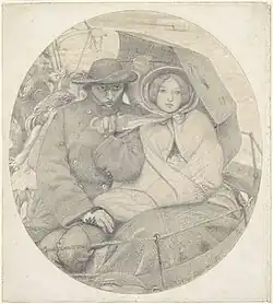Studie in potlood, 1852