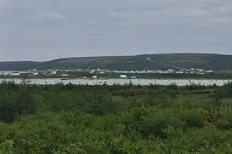 Zicht op Forteau en Route 510