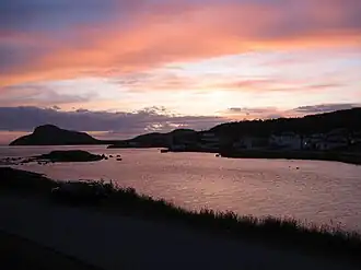 Zonsondergang in Fox Harbour