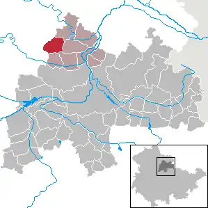 Kaart van Frömmstedt