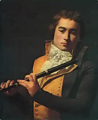 Portret van François Devienne doorJacques-Louis David