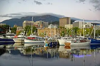 Franklin Wharf in Hobart