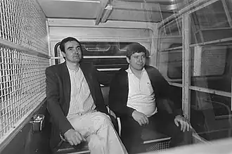 Boellaard (rechts) en Frans Meijer in 1984