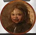 Lachende jongen van Frans Hals