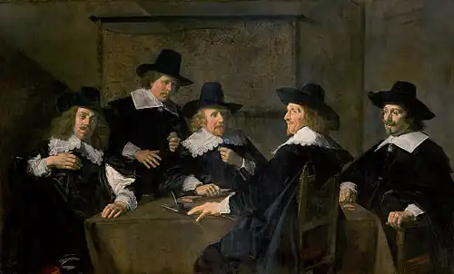 Frans Hals, Regenten van het St. Elisabeths Gasthuis, ca. 1641, Frans Hals Museum, Haarlem.