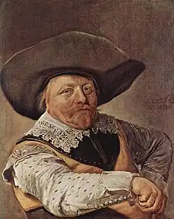 Portret van een zittende officier1637Frans Hals