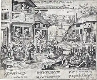 Spotprent op de luiheid