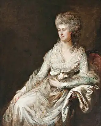 Franziska Lebrun geportretteerd door Thomas Gainsborough (1780)