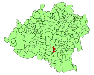 Kaart van Frechilla de Almazán