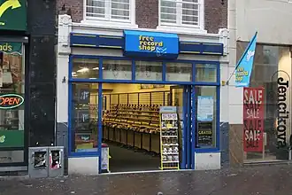 Filiaal van Free Record Shop in Den Haag (2008)