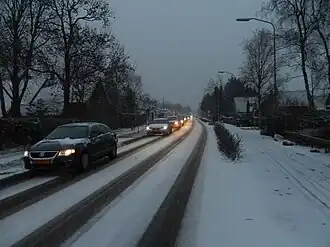 De Groningerweg in Eelderwolde