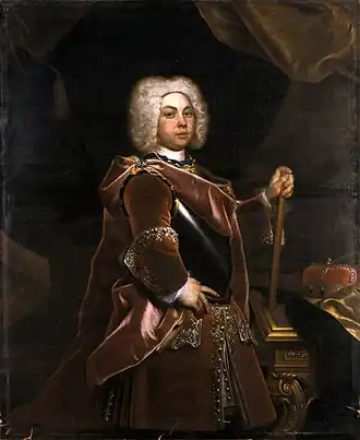 Portret van hertog Frederik III van Saksen-Gotha-Altenburg door Christian Schilbach.