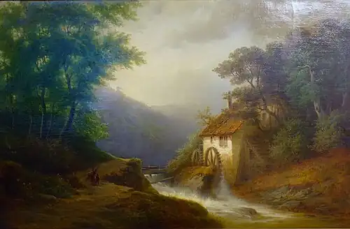 Molen aan een beek, 1860