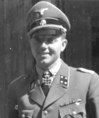 Sturmbannührer der Waffen-SS Fritz Klingenberg in 1943.