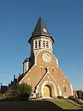 Fromelles, toren van de dorpskerk (jaren 20 van de 20e eeuw)