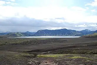 Frostastaðavatn vanuit het noorden