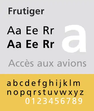 Voorbeeld van Frutiger