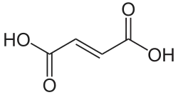Structuurformule van fumaarzuur